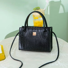 Crocodile Crossbody Bag for Women - High Ladies Tote Bag