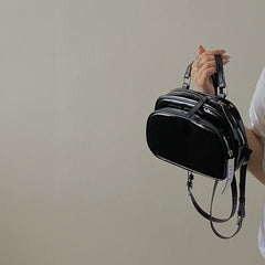 Mini Backpack Women's Shoulder Bags Solid Student Tote Handbag