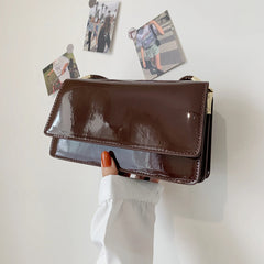 PU Leather Women Underarm Bag Solid Shoulder Bag