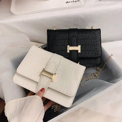 Leather Shoulder Bag Crossbody Chain Wallet Purse