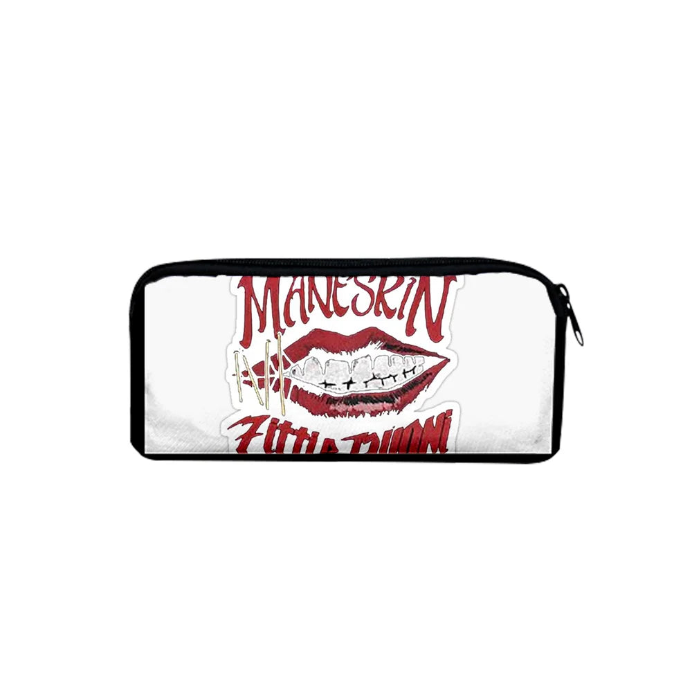 Maneskin ZITTI E BUONI 3D Printing Pencil Bag Child Stationery Storage