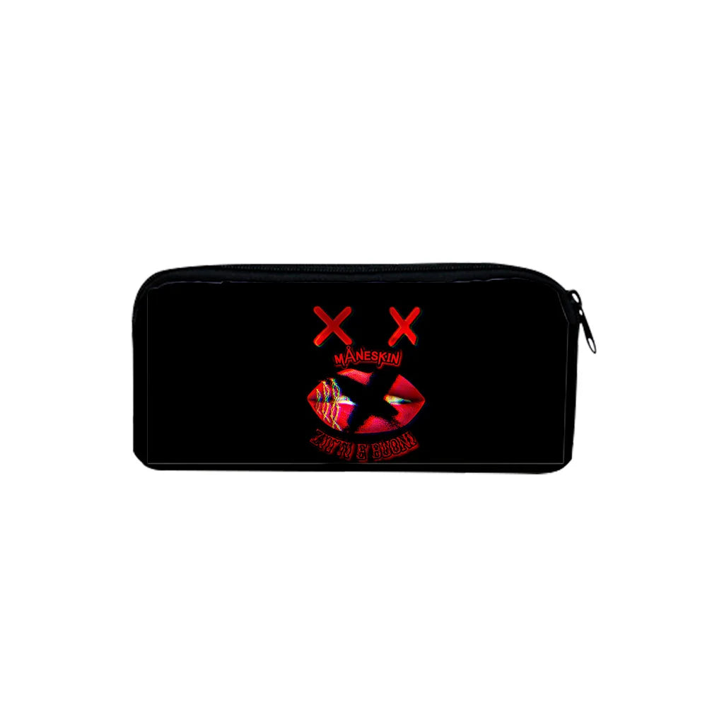 Maneskin ZITTI E BUONI 3D Printing Pencil Bag Child Stationery Storage