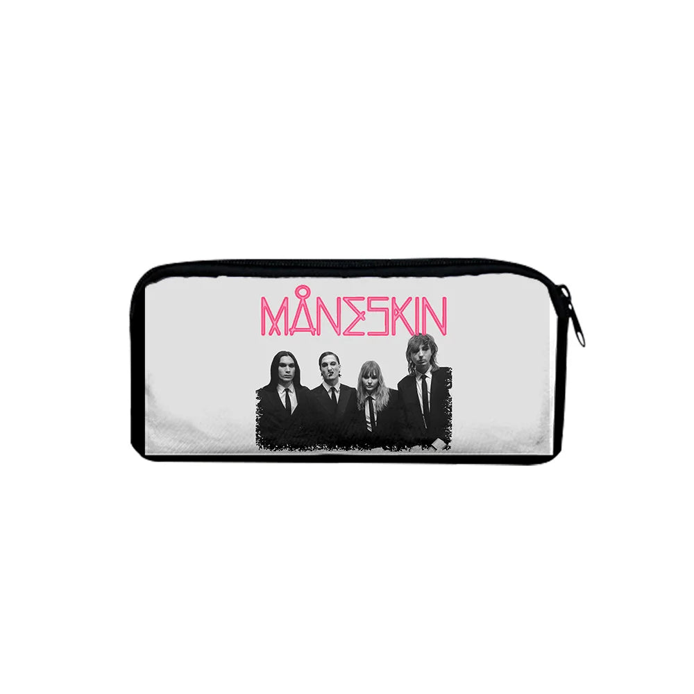 Maneskin ZITTI E BUONI 3D Printing Pencil Bag Child Stationery Storage