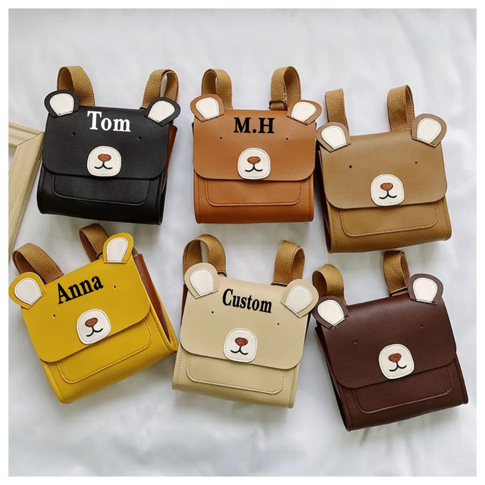 Kids 3D Bear Backpack Boys Girls Animal Prints Travel Bag
