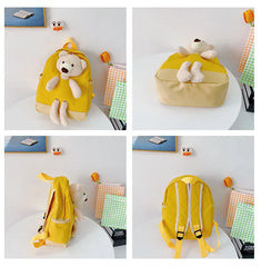 Personalised Backpack With Bear Decoration for Women Girls