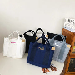 Personalised Embroidery Tote Bag, Women's Handbag