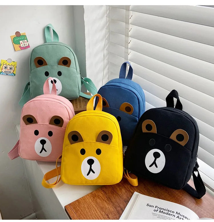 Personalised Name Bear Backpack Toddler School Bag