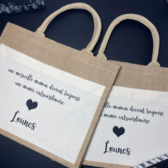 Personalised Name Bridesmaid Tote Bag Gift for Bridesmaid