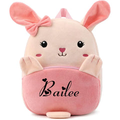 Plush Toddler Backpack Animal Cartoon Mini Bag for Kids 1-6 Years
