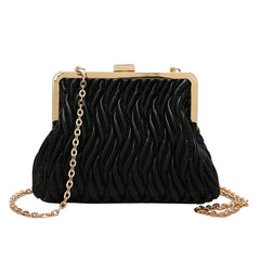 Personality Women Small Clip Bag Handbag Boutique Crossbody Bag