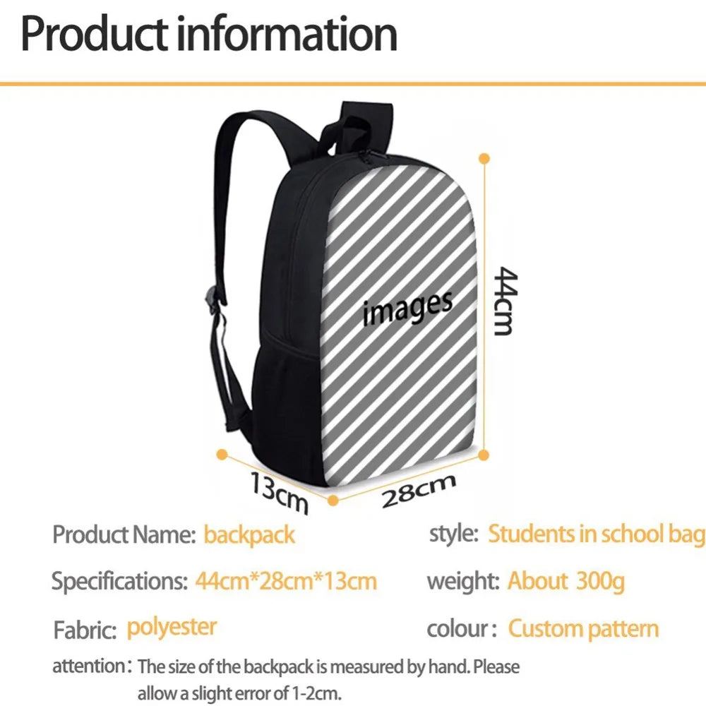 Personality Graffiti Backpack School Bag for Teenage Girls Boys