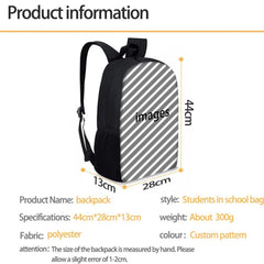Personality Graffiti Backpack School Bag for Teenage Girls Boys