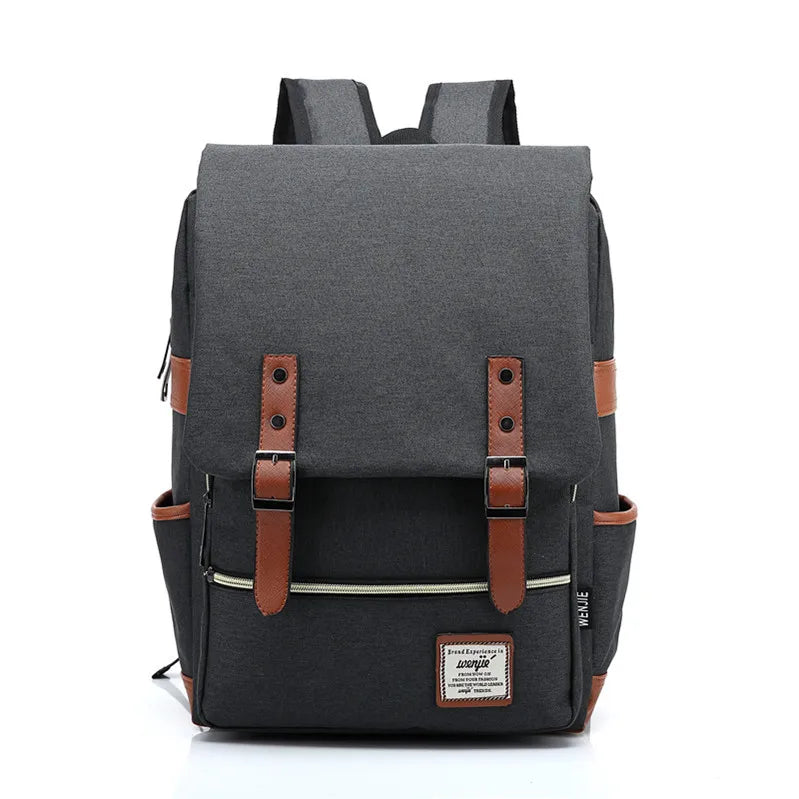Retro Canvas Outdoor Travel Backpack Air Cushion Belt ZF10163