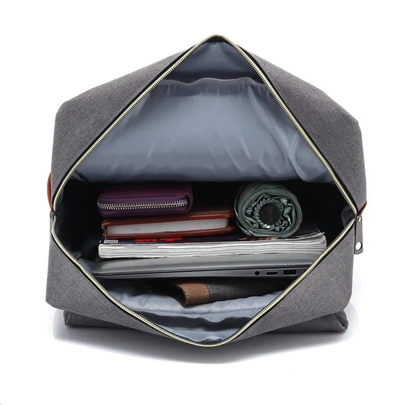 Retro Canvas Outdoor Travel Backpack Air Cushion Belt ZF10163