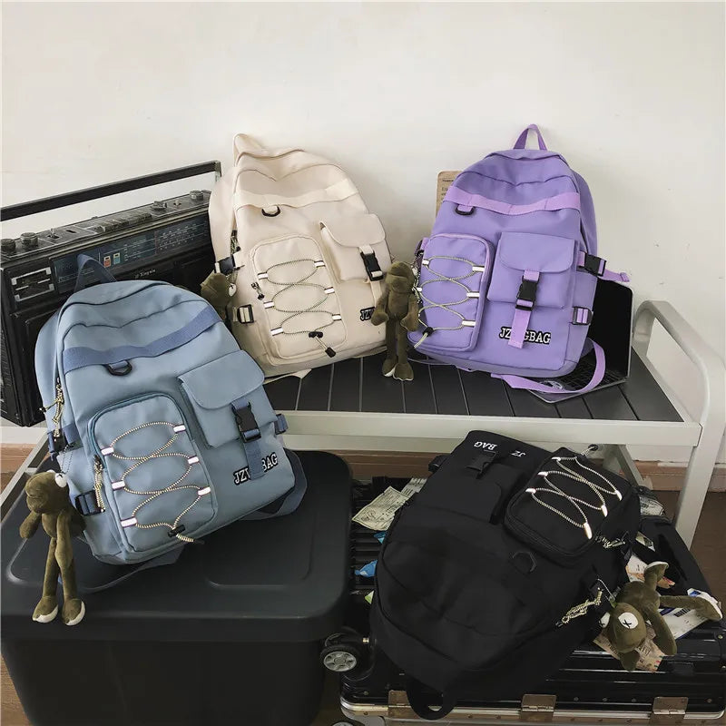 Reflective Large-Capacity Schoolbag for Girls and Boys
