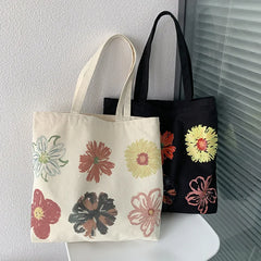 Casual Canvas Shoulder Art Bag for School