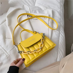 Vintage Shoulder Bags Female Chain Crossbody Small Square Bag