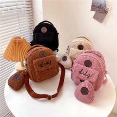Personalized Bear Backpack for Women Mini Kids Travel Shopping Backpack