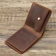 Engraved Minimalist Leather Mens Wallet