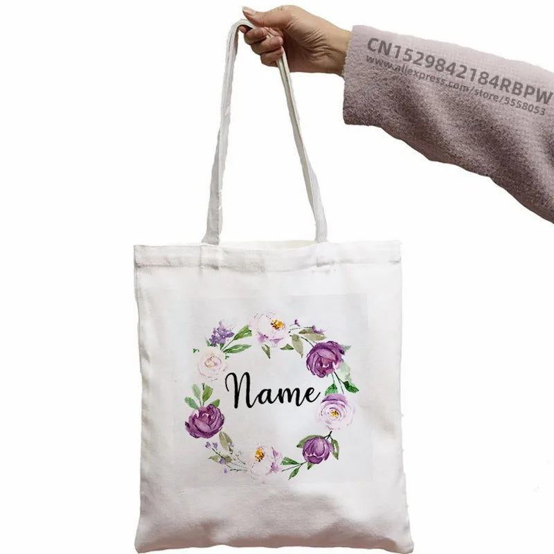 Personalized Bridesmaid Bags with Name Tote Bag