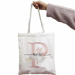 Personalized Bridesmaid Tote Bag Maid of Honor Name Handbag Wedding Shoulder Bag
