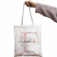 Personalized Bridesmaid Tote Bag Maid of Honor Name Handbag Wedding Shoulder Bag