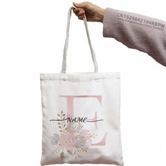 Personalized Bridesmaid Tote Bag Maid of Honor Name Handbag Wedding Shoulder Bag