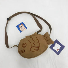 Personalized Cartoon Shoulder Messenger Bag Mini Canvas Bags Women