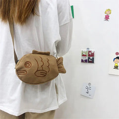 Personalized Cartoon Shoulder Messenger Bag Mini Canvas Bags for Women