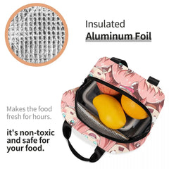 Spy X Family Insulated Lunch Bag Women Anime Manga Reusable Cooler School
