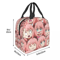 Spy X Family Insulated Lunch Bag Women Anime Manga Reusable Cooler School
