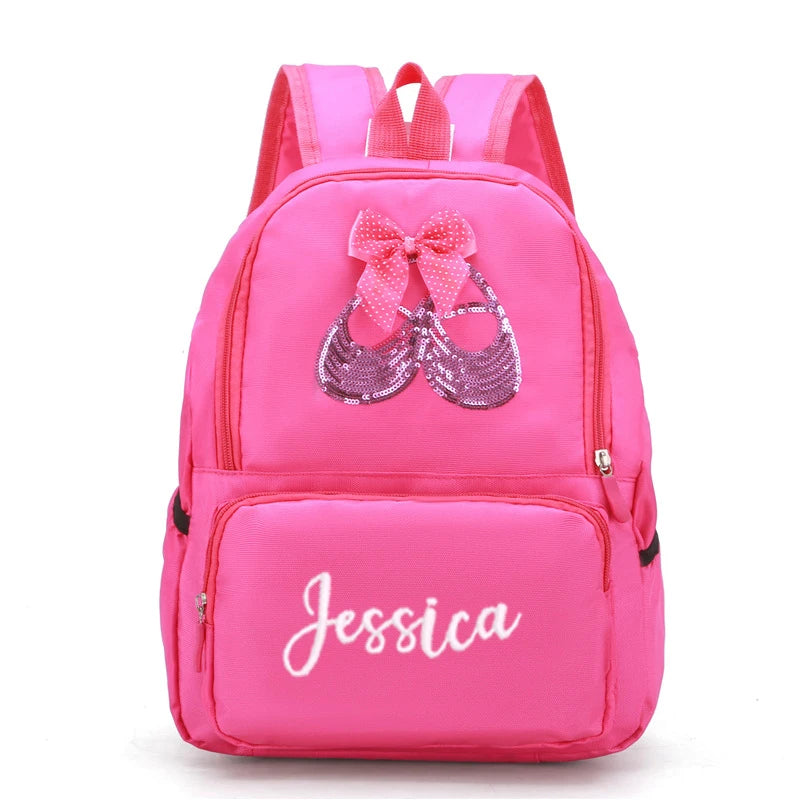 Monogrammed Ballerina Dance Backpack for Little Girls
