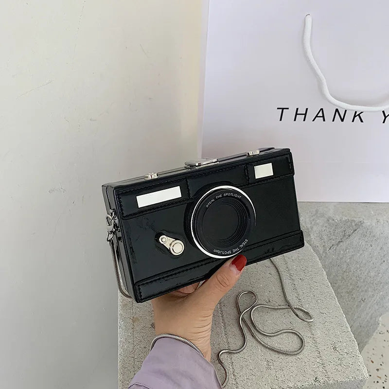 Camera Shape Clutch Nubuck Shoulder Bag Ladies Mini Messenger Bag