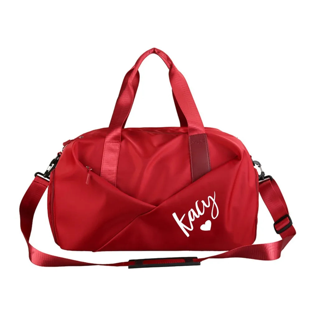 Custom Duffel Bag with Wet Dry Pockets & Shoe Compartment