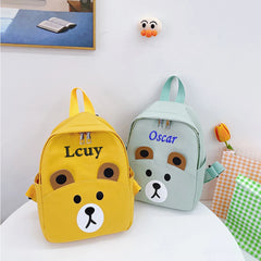 Personalized Embroidery Backpack with Any Name - Bear Shaped Shoulder Bags