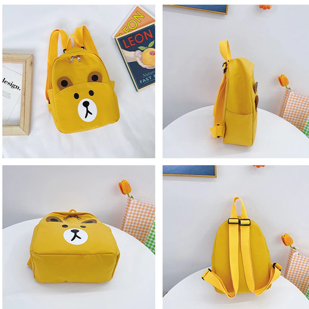 Personalized Embroidery Backpack with Any Name - Bear Shaped Shoulder Bags