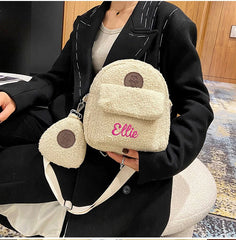 Personalized Embroidery Toddler Backpack Name Crossbody Bag