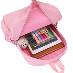Personalized Girl Dance Bag Name Nylon Backpack Pink Ballet Little Girl Storage