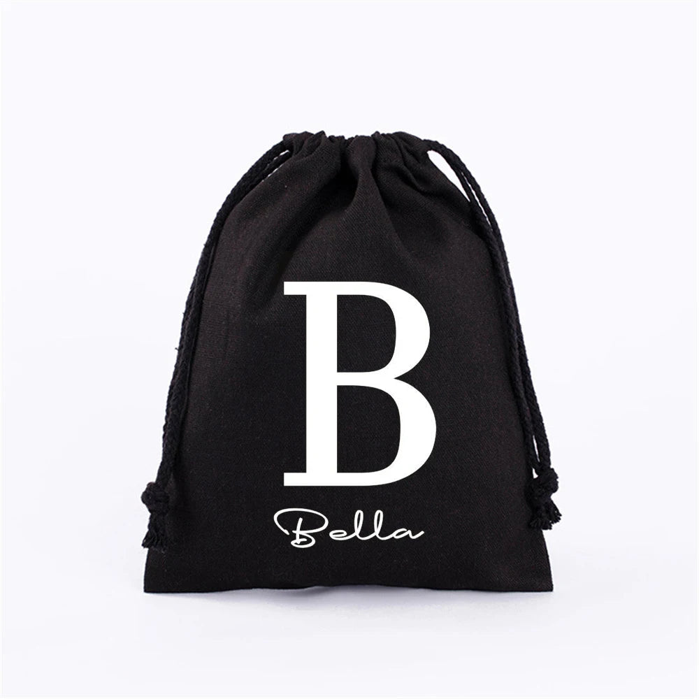 Personalized Initial Christmas Bag Kids Christmas Sack Gift Bag