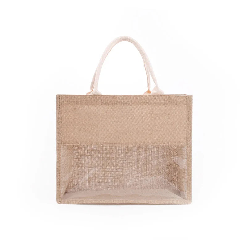 Personalized Large Beach Tote Bridesmaid Bag with Name