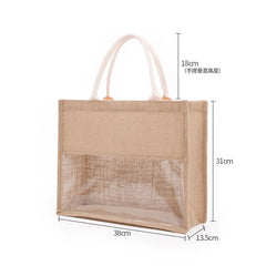 Personalized Large Beach Tote Bridesmaid Bag with Name