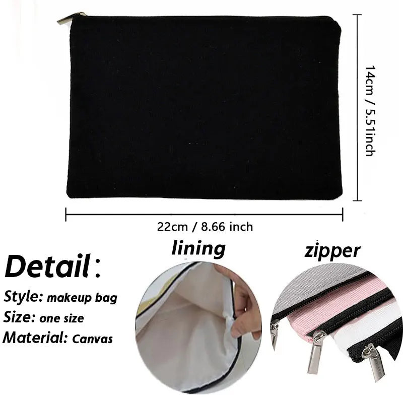 Personalized Makeup Bag Letter Print Organizer Wedding Party Bride Storage Pouch