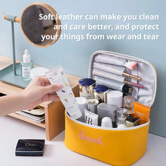 Personalized Embroidered Makeup Bag for Women, Waterproof, Gift for Brides