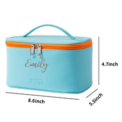 Personalized Embroidered Makeup Bag for Women, Waterproof, Gift for Brides