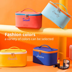 Personalized Embroidered Makeup Bag for Women, Waterproof, Gift for Brides