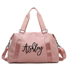 Personalized Men's Duffel Bag Pink Bridesmaid Bag