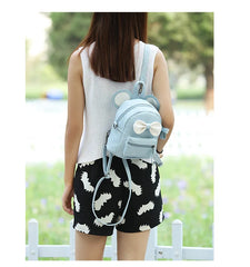 Personalized Mini Backpack Name Girl's Rucksack Bow Ears Daycare Travel Bag