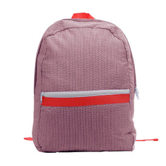 Personalized Monogrammed Seersucker Backpack Kids Striped School Bags
