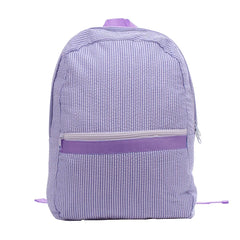 Personalized Monogrammed Seersucker Backpack Kids Striped School Bags