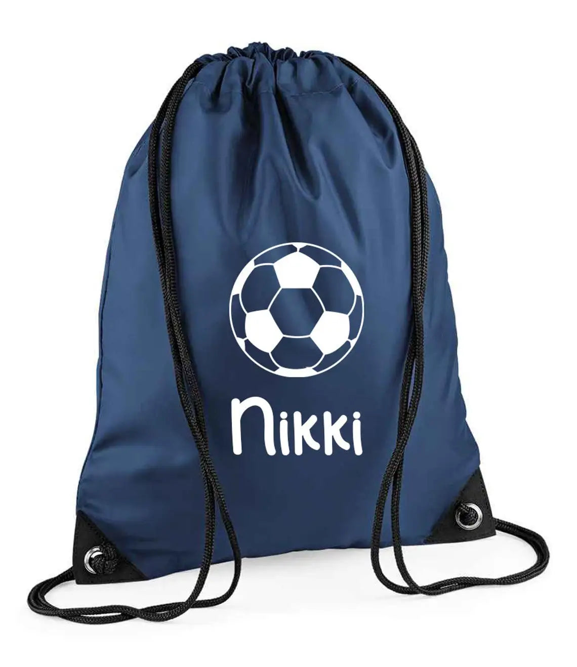 Personalized Football Drawstring Bag for Kids